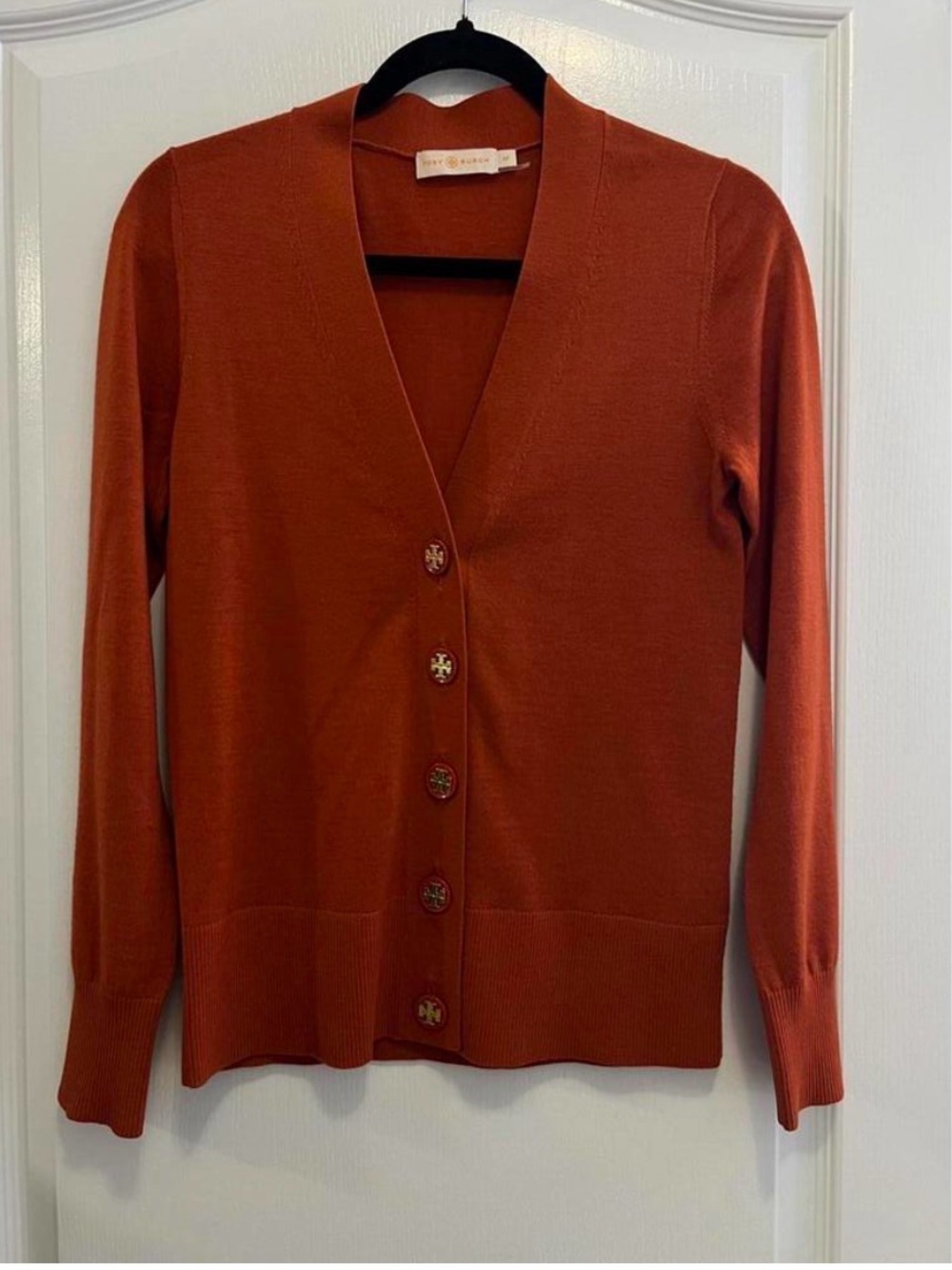 Tory Burch Merino Wool Cardigan Sweater Size S